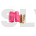  Q-C-0043 - 3.5mm gold plated connector with red housing 